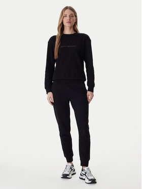 EA7 Emporio Armani EA7 Emporio Armani Mikina 7W000953 AF15831 Černá Regular Fit