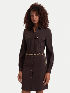 Marciano Guess Marciano Guess Krekla kleita G6YK25 W3204 Tumši brūna Regular Fit
