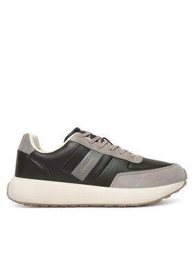 Calvin Klein Calvin Klein Sneakersy City Runner Laceup Tape Lth HM0HM02033 Čierna