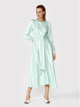 Simple Simple Ежедневна рокля SUD071 Зелен Regular Fit