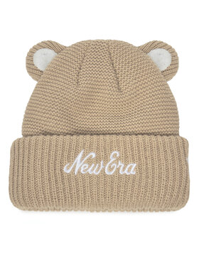 New Era New Era Kapa Teddy Bear Ears Cuff Knit Beanie 60580793 Bež