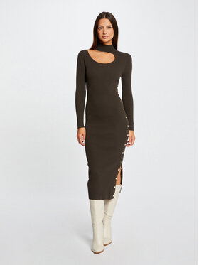 Morgan Morgan Плетена рокля 232-RMCHARM Зелен Slim Fit