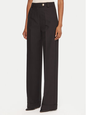 Maryley Maryley Штани з тканини 25IB563/43NE Чорний Regular Fit