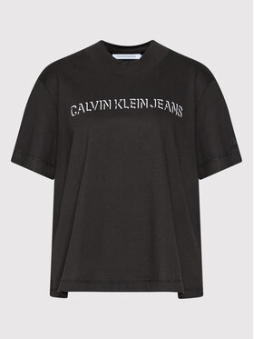 Calvin Klein Jeans Plus Calvin Klein Jeans Plus Тишърт J20J217517 Черен Regular Fit