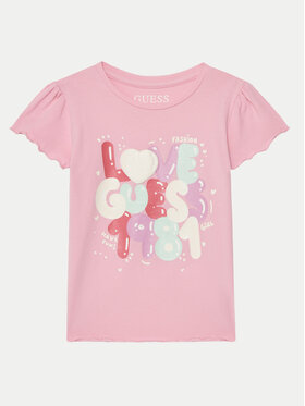 Guess Guess Tričko K5GI15K6YW4 Ružová Regular Fit