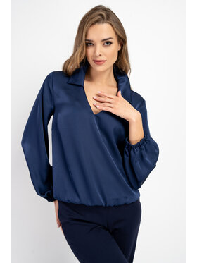 CLICK CLICK Blúzka 70-834 Tmavomodrá Relaxed Fit