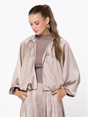 Miss LK Miss LK Kurtka bomber MISSLKB Beżowy Loose Fit