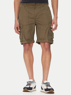 Aeronautica Militare Aeronautica Militare Szorty materiałowe 251BE250CT3501 Khaki Regular Fit