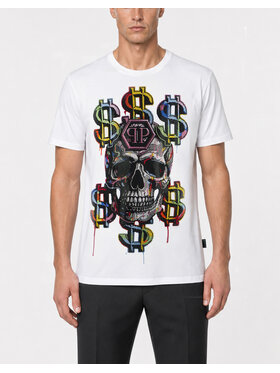 PHILIPP PLEIN PHILIPP PLEIN T-Shirt 31098 Bílá Regular Fit
