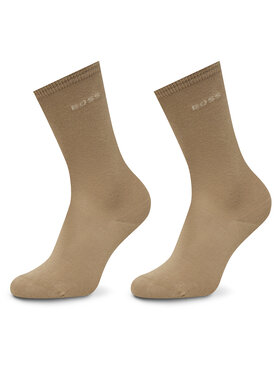 BOSS BOSS Set di 2 paia di calzini lunghi unisex 50543398 Beige