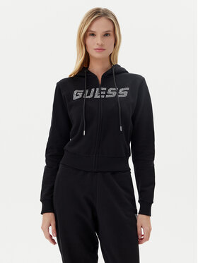 Guess Guess Bluză V5GQ10 KCRP0 Negru Regular Fit