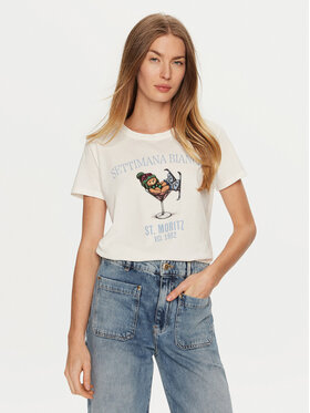ViCOLO ViCOLO T-krekls RS0056 Écru Regular Fit