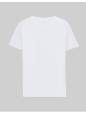 Borgio Borgio T-Shirt milan_b Biały Slim Fit