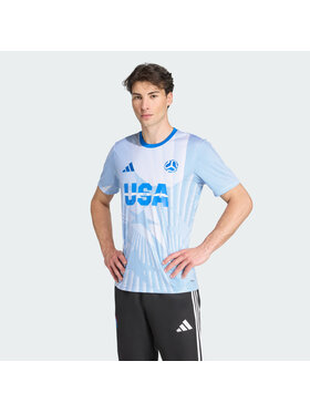adidas adidas Koszulka techniczna USA Jersey Biały Regular Fit