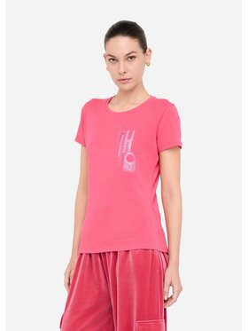 Liu Jo Liu Jo T-shirt TF5166JS003M9759 Rosso Regular Fit