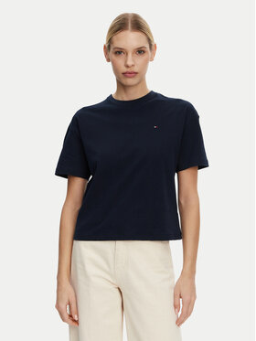 Tommy Hilfiger Tommy Hilfiger Тишърт UW0UW05763 Тъмносин Regular Fit