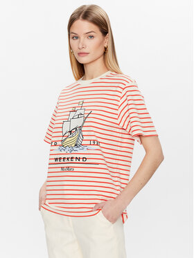 Weekend Max Mara Weekend Max Mara T-Shirt Scena 23597103 Pomarańczowy Regular Fit