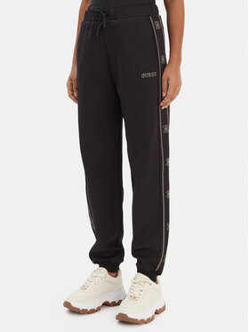 Guess Guess Долнище анцуг V5BB23 KCX22 Черен Wide Leg