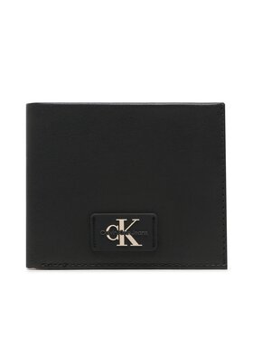 Calvin Klein Jeans Calvin Klein Jeans Малък мъжки портфейл Tagged Bifold W/Coin K50K510776 Черен