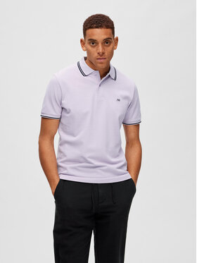 Selected Homme Selected Homme Polo 16087840 Fioletowy Regular Fit