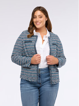Fiorella Rubino Fiorella Rubino Giacca outdoor Q538T000221N0Z4 Blu Boxy Fit