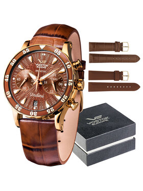 Vostok Europe Vostok Europe Zegarek VK64-515B569 Brązowy