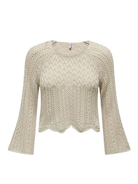 ONLY ONLY Sweter 15233173 Szary Regular Fit