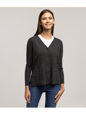 Lee Cooper Lee Cooper Kardigan COEMI 8145 Szary Regular Fit