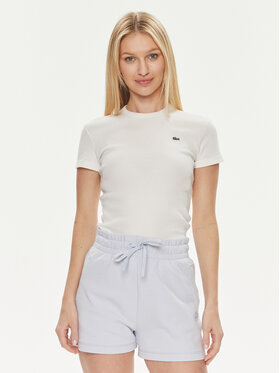 Lacoste Lacoste T-särk TF5538 Valge Regular Fit