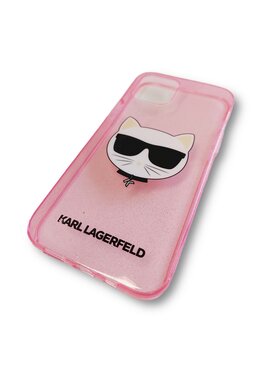 KARL LAGERFELD KARL LAGERFELD Etui na telefon Choupette Glitter Różowy