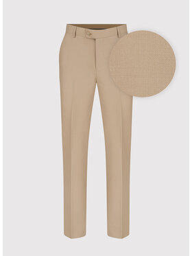 Pako Lorente Pako Lorente Spodnie garniturowe P24SP-6G-003 Beżowy Super Slim Fit