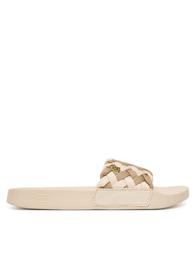 Tommy Hilfiger Tommy Hilfiger Nazouváky Th Braided Pool Slide FW0FW09203 Béžová