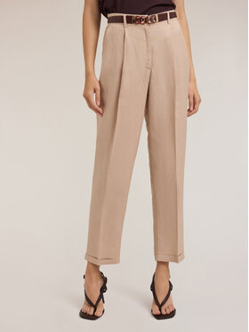 Motivi Motivi Pantaloni di tessuto P293Q003953N002 Crema Regular Fit