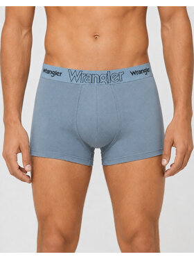 Wrangler Wrangler Bokserki Heath 3 Pack Cotton Elastane Trunks Niebieski