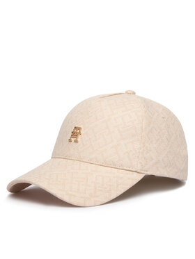 Tommy Hilfiger Tommy Hilfiger Kapa s šiltom Monogram Jacq Cap AW0AW18331 Bež