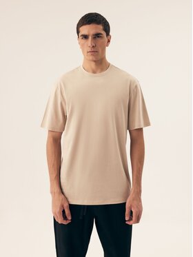 Henderson Henderson T-Shirt 43026 Beżowy Regular Fit
