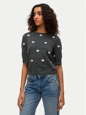 Vero Moda Vero Moda Sweter Doffy 10330793 Szary Regular Fit