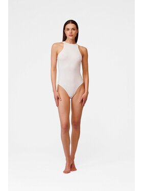 LE POSSÉ LE POSSÉ κορμάκι BW Λευκό Slim Fit