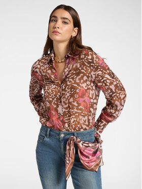 Elena Mirò Elena Mirò Camicia 5155P500260N001 Marrone Regular Fit