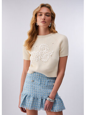 Liu Jo Liu Jo Maglione CA6056MS042C3974 Bianco Regular Fit