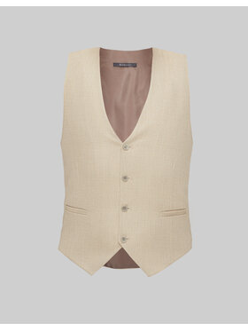 Borgio Borgio Kamizelka pantane Beżowy Slim Fit