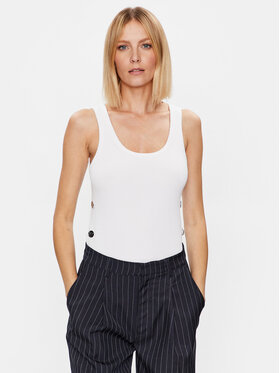 MICHAEL Michael Kors MICHAEL Michael Kors Top MS36P9U33D Alb Slim Fit