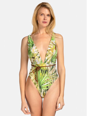 Miss Lou Miss Lou Costume da bagno J-JR1-Z Verde