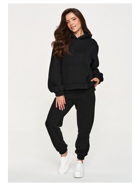 Makadamia Makadamia Dres M948 Czarny Loose Fit
