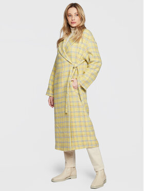 United Colors Of Benetton United Colors Of Benetton Cappotto di lana 256MDN01A Giallo Relaxed Fit