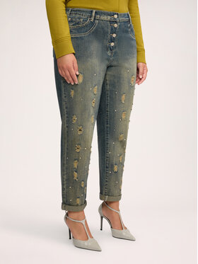 Fiorella Rubino Fiorella Rubino Jeansy P40BT005450N024 Niebieski Boy Fit