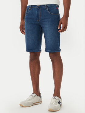 Beverly Hills Polo Club Beverly Hills Polo Club Džinsiniai šortai P-SS26M-BJ494360 Mėlyna Regular Fit