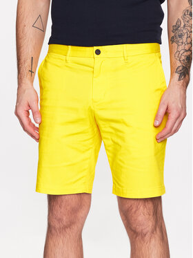 Tommy Hilfiger Tommy Hilfiger Szorty materiałowe Brooklyn MW0MW23563 Żółty Regular Fit