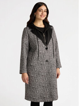 Fiorella Rubino Fiorella Rubino Płaszcz 0206T000309N0S1 Czarny Regular Fit