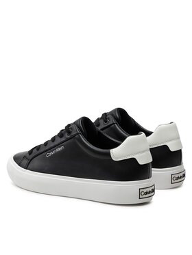 Calvin Klein Superge Vulcanized Lace Up Lth HW0HW02037 Črna